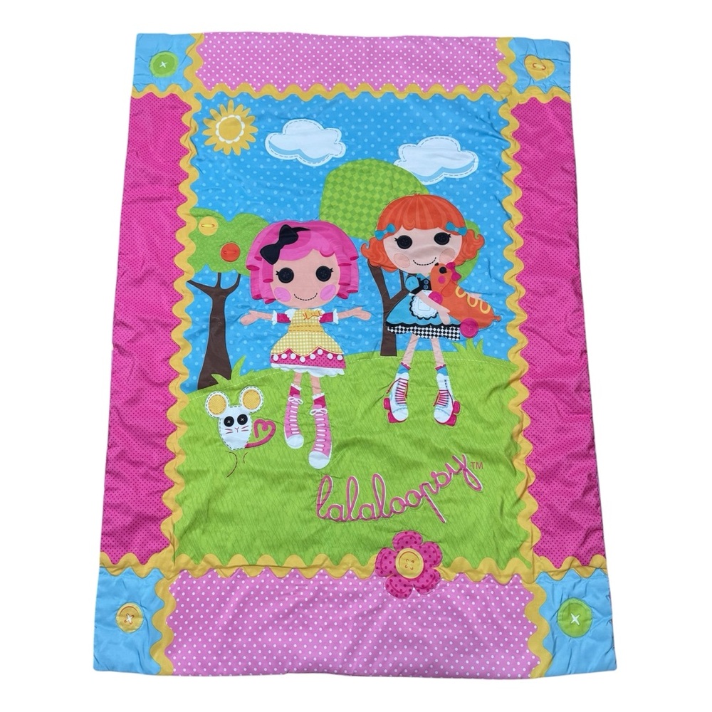 Lalaloopsy Quilted Colorful Toddler Bed Comforter Rare